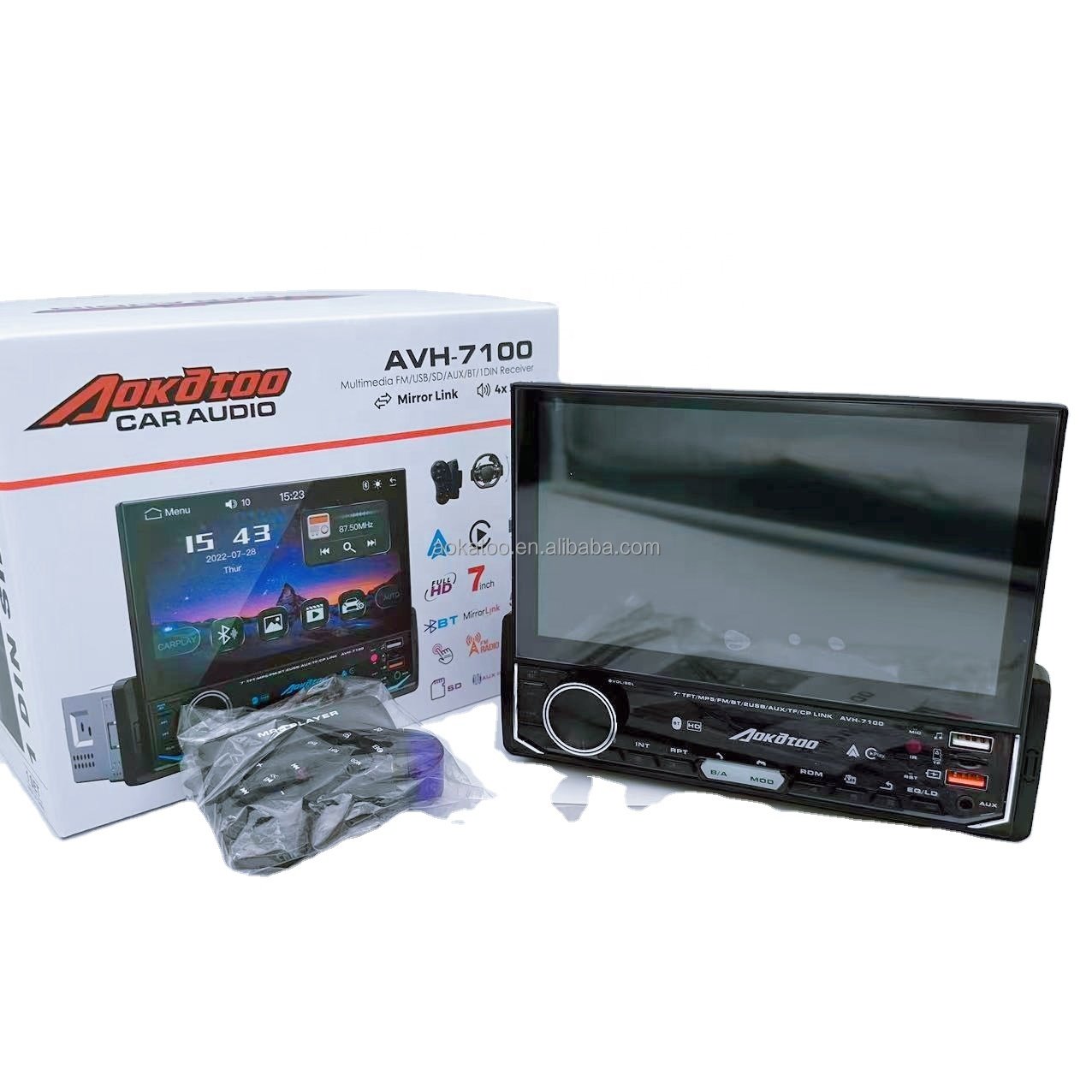 Universal 1Din 7 Inch Car Radio MP5 Multimedia Player Auto Radio Car Stereo Headunit With BT Remote Control Car Mp5 Dvd Player